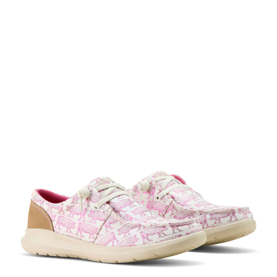 Ariat - Womens Pink Piggy Print Hilo
