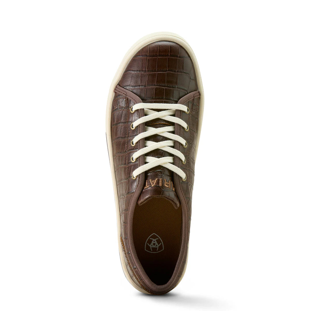 Ariat - Womens Luxe Espresso Croc Print Skylar