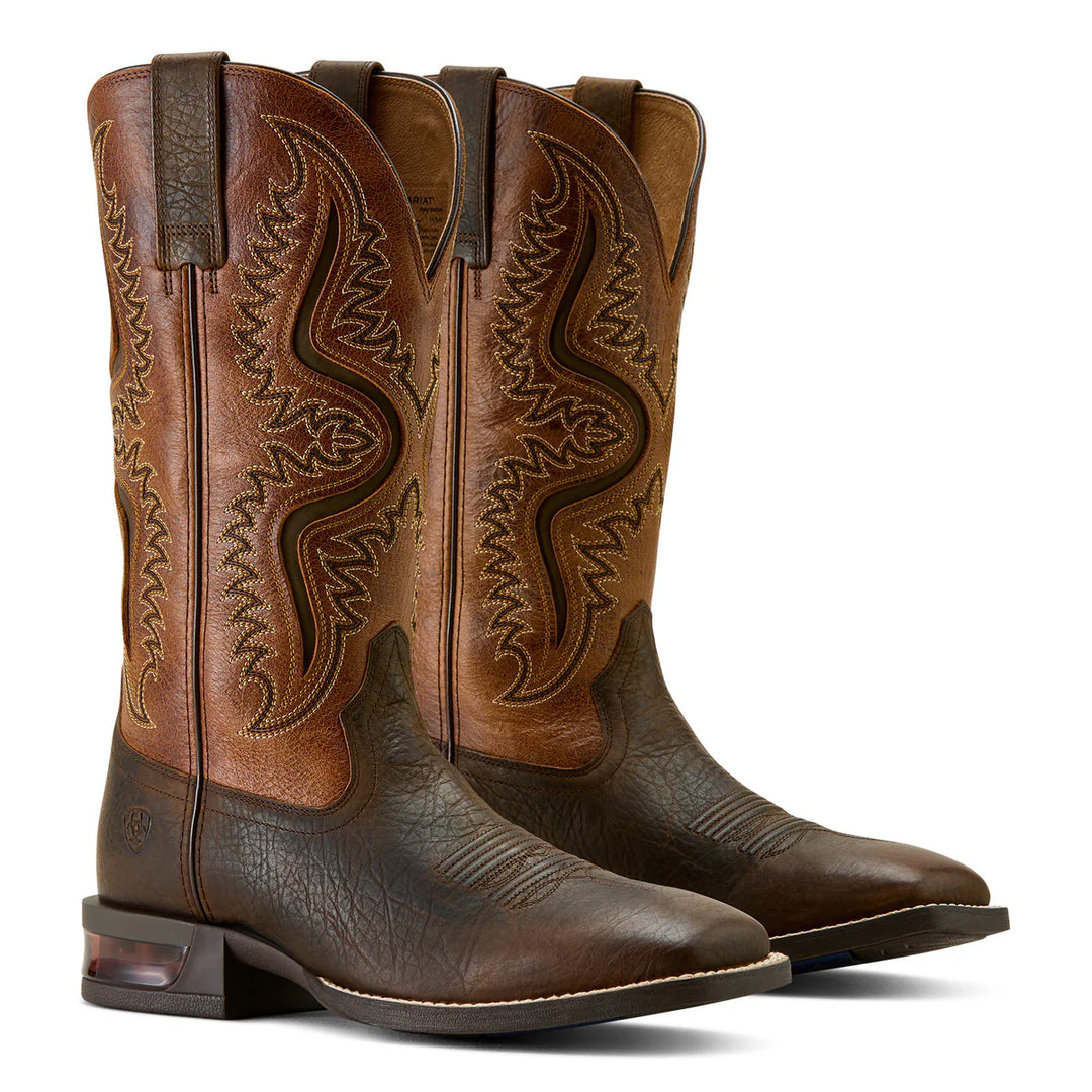 Ariat - Men's Captivate Dark Brown/Peanut Square Toe Boot
