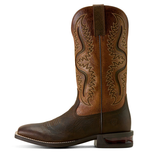 Ariat - Men's Captivate Dark Brown/Peanut Square Toe Boot