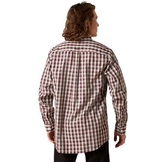 Ariat - Men's Wrinkle Free Atlas Fitted Shirt Brown