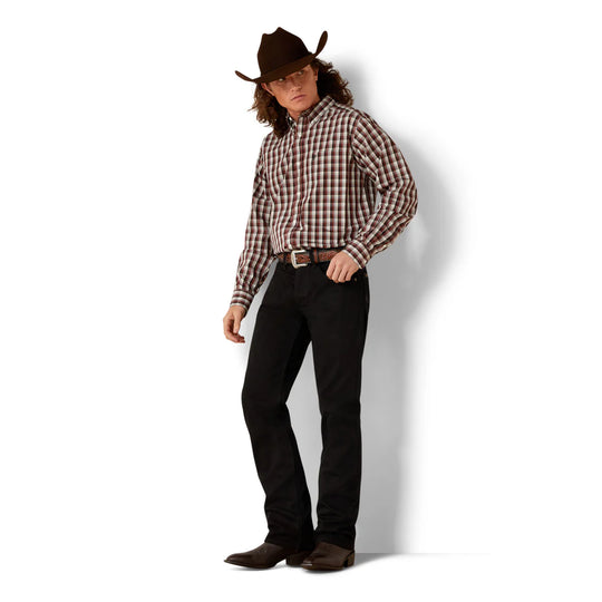 Ariat - Men's Wrinkle Free Atlas Fitted Shirt Brown