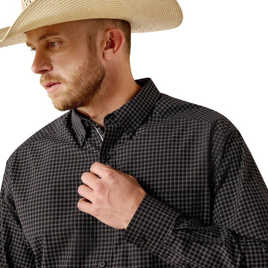 Ariat - Mens Pro Series Triston Black Classic Fit LS Shirt