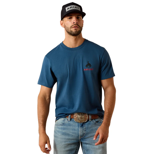 Ariat - Mens Flag Bronco Classic Fit T-Shirt
