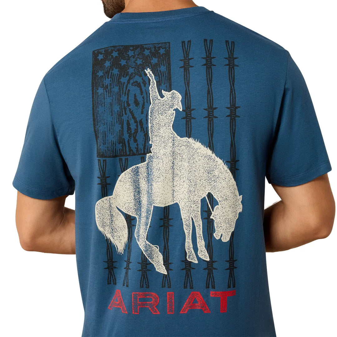 Ariat - Mens Flag Bronco Classic Fit T-Shirt