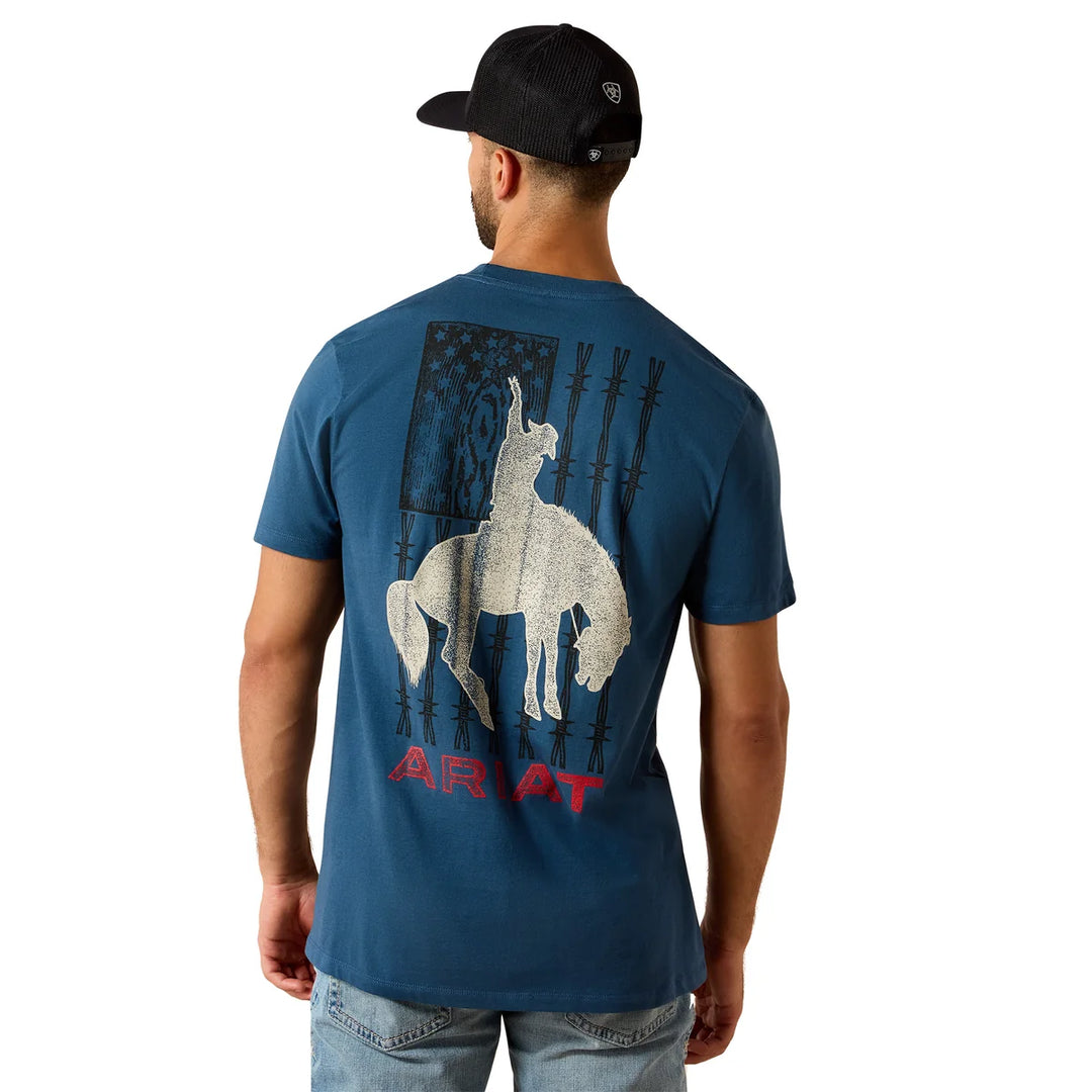 Ariat - Mens Flag Bronco Classic Fit T-Shirt