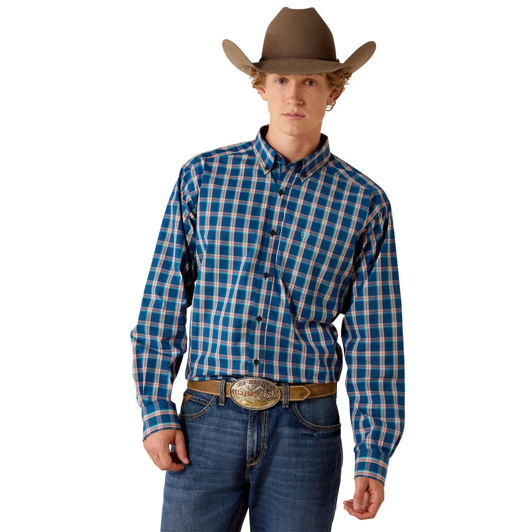 Ariat - Men's Pro Series Jackson Poseidon Plaid Classic Fit Shirt