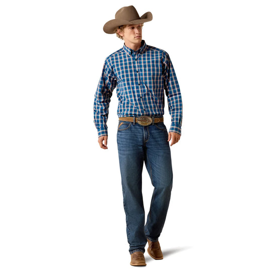 Ariat - Men's Pro Series Jackson Poseidon Plaid Classic Fit Shirt
