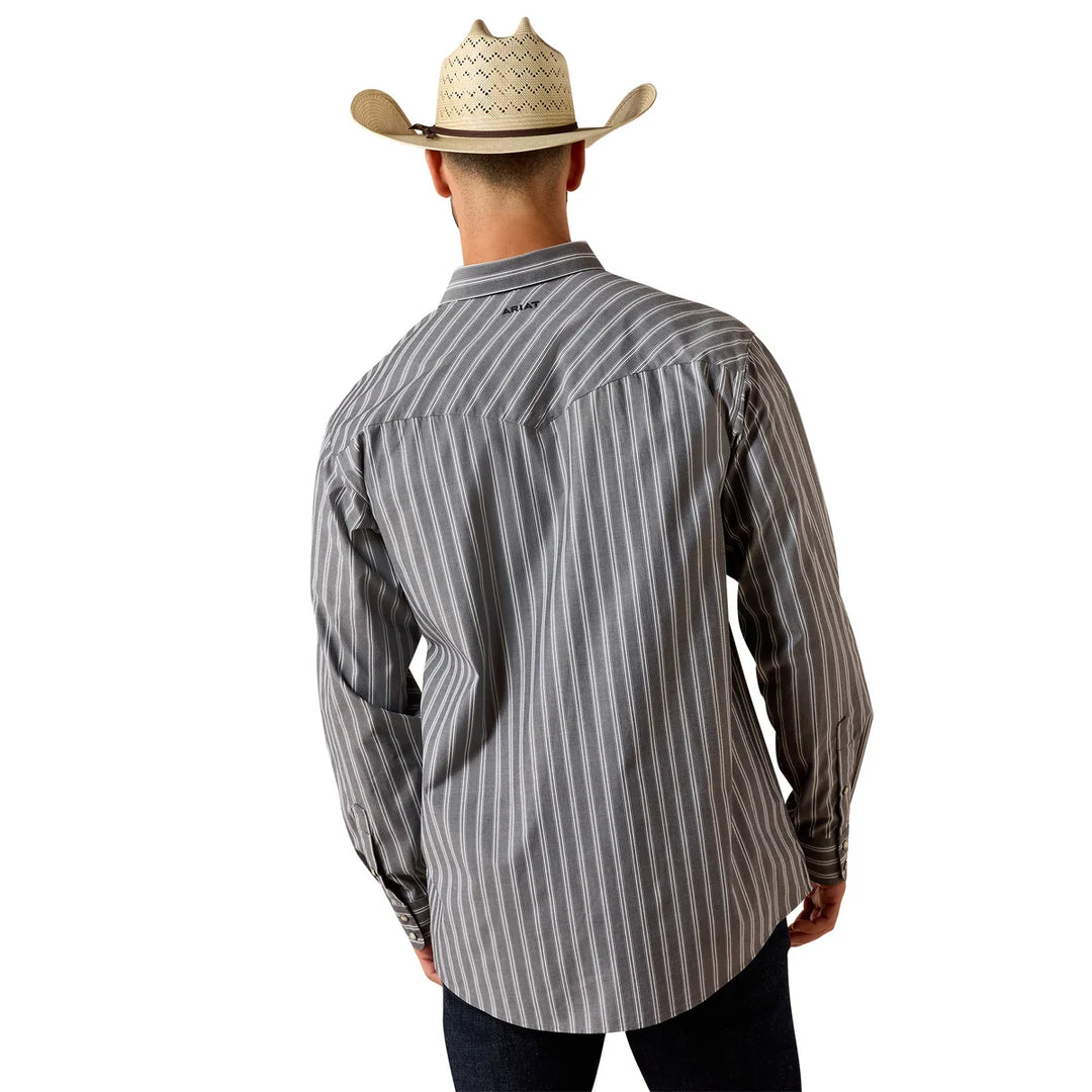 Ariat - Men's Pro Series Theron Grey Classic Fit Snap Shirt