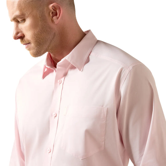 Ariat - Mens The Everything Icy Pink Classic Fit LS Shirt