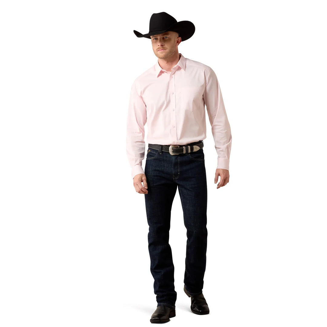 Ariat - Mens The Everything Icy Pink Classic Fit LS Shirt