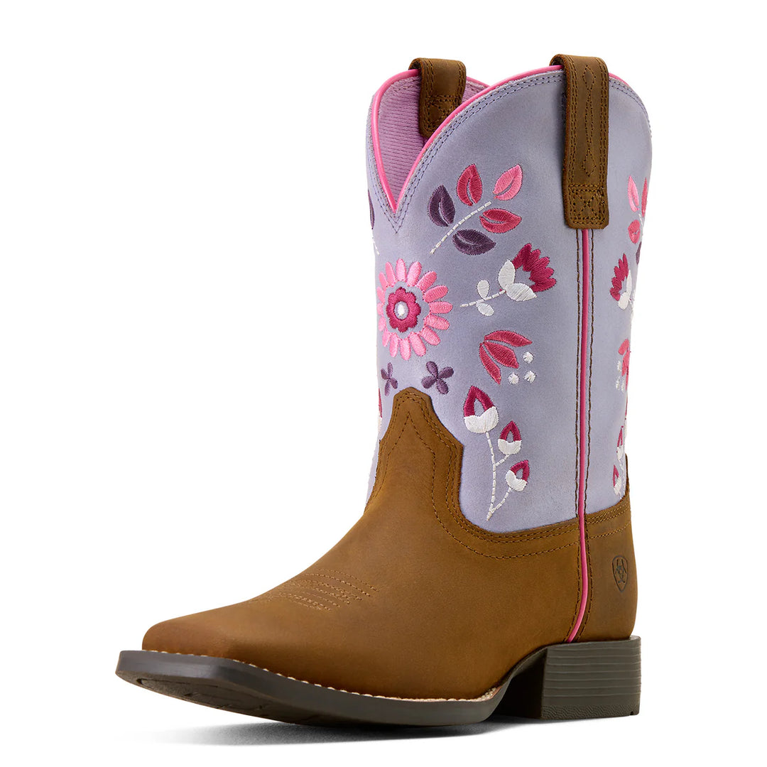 Ariat - Kid's Wild Bloom Wide Square Toe Western Boot