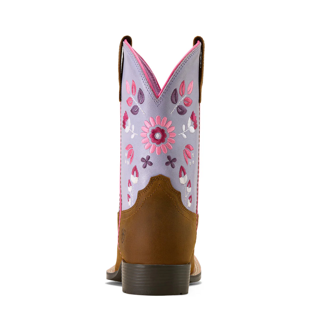 Ariat - Kid's Wild Bloom Wide Square Toe Western Boot