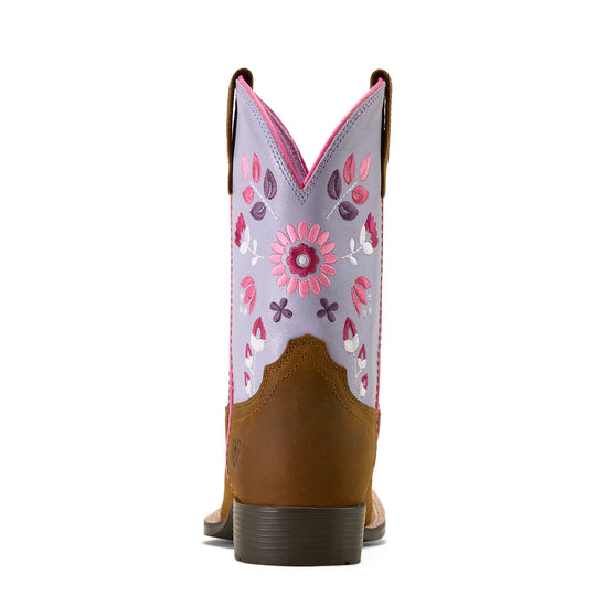 Ariat - Kid's Wild Bloom Wide Square Toe Western Boot