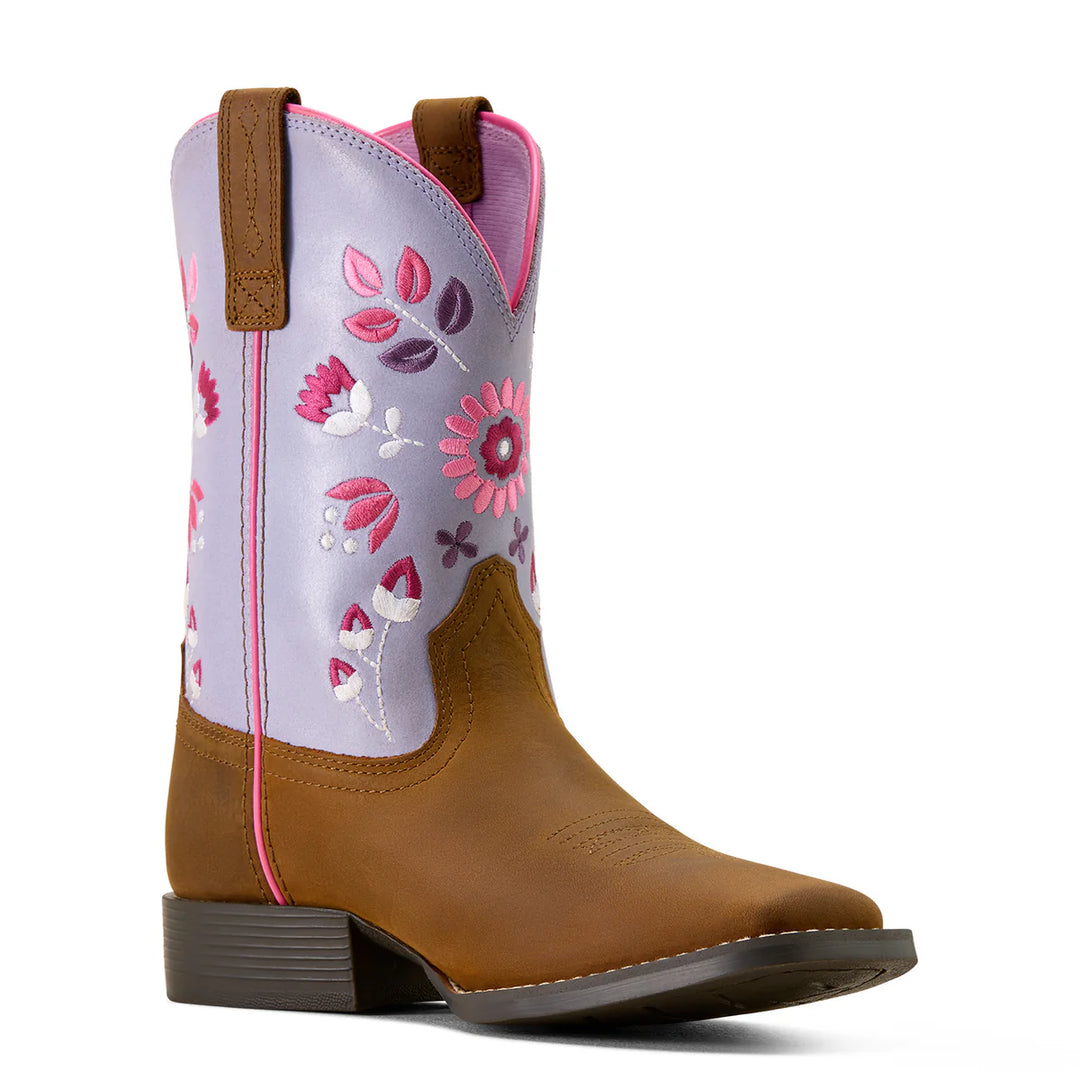 Ariat - Kid's Wild Bloom Wide Square Toe Western Boot