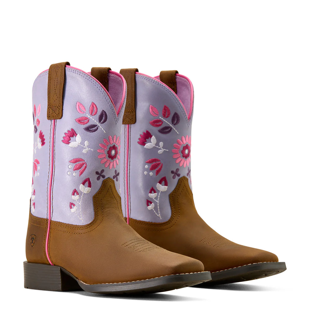 Ariat - Kids Wild Bloom Wide Square Toe Western Boot