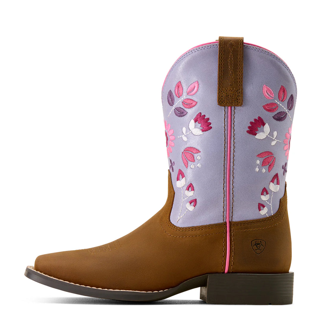 Ariat - Kid's Wild Bloom Wide Square Toe Western Boot