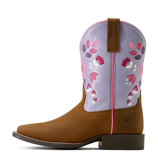Ariat - Kid's Wild Bloom Wide Square Toe Western Boot