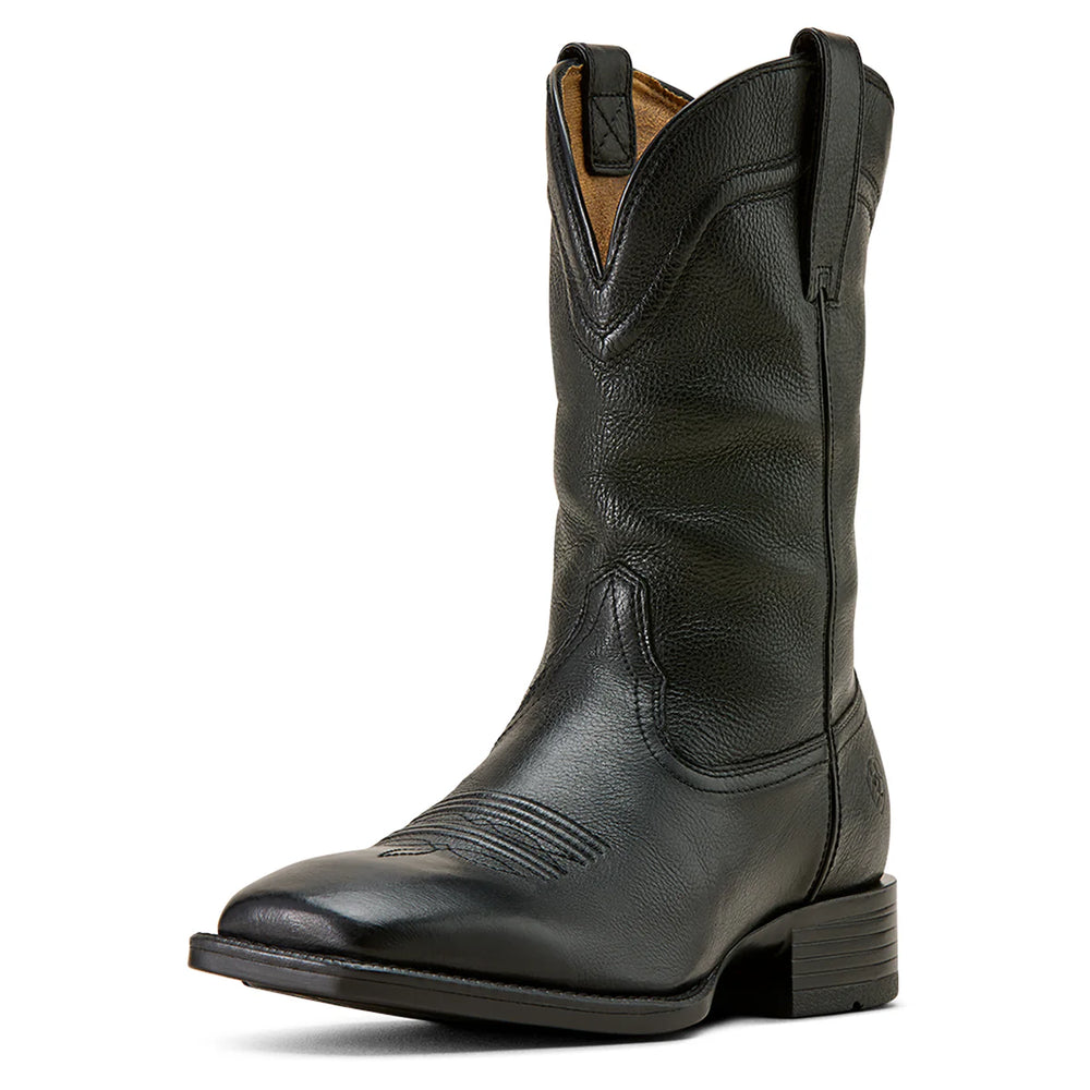 Ariat - Men's Alden Eclipse Black Wide Square Toe Western Boot