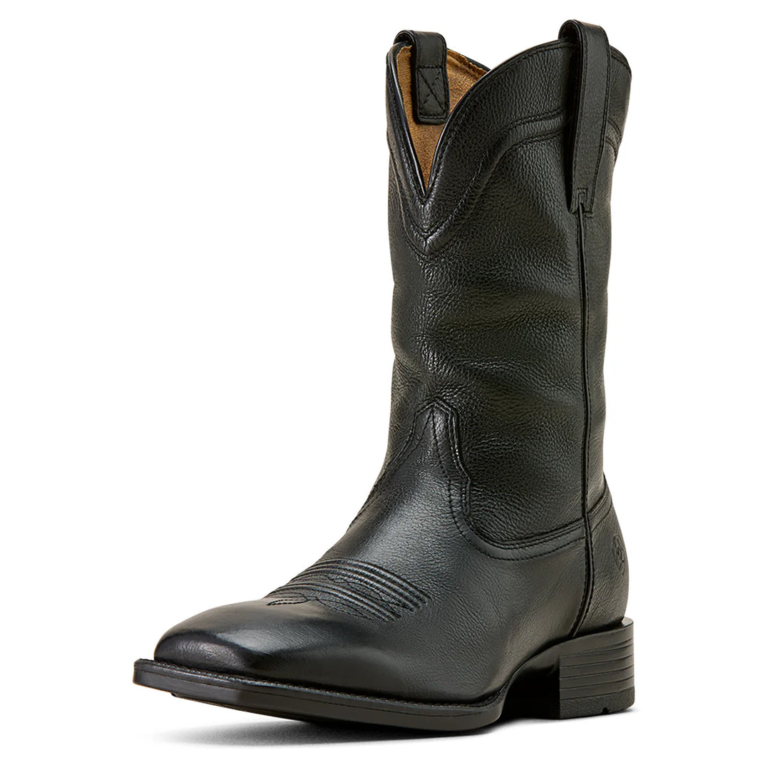 Ariat - Men's Alden Eclipse Black Wide Square Toe Western Boot