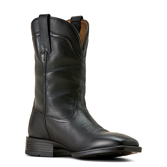Ariat - Men's Alden Eclipse Black Wide Square Toe Western Boot