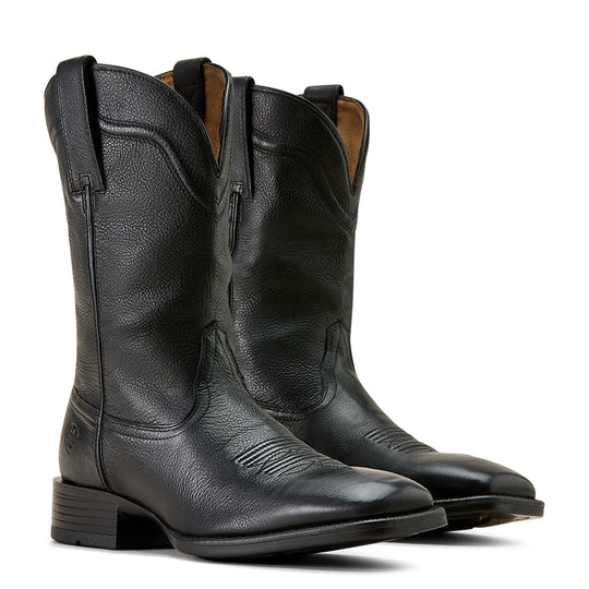 Ariat - Men's Alden Eclipse Black Wide Square Toe Western Boot
