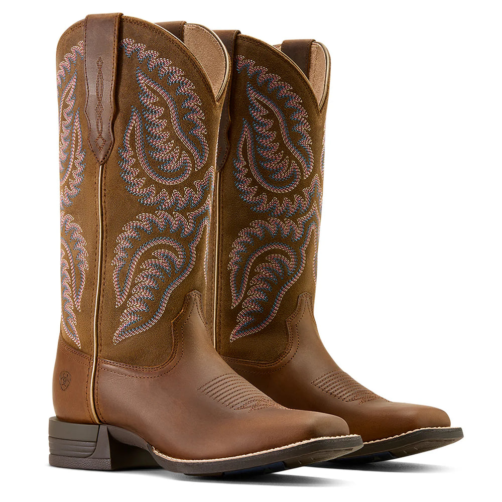 Ariat - Womens Cattle Caite Wide Square Toe Western Boot