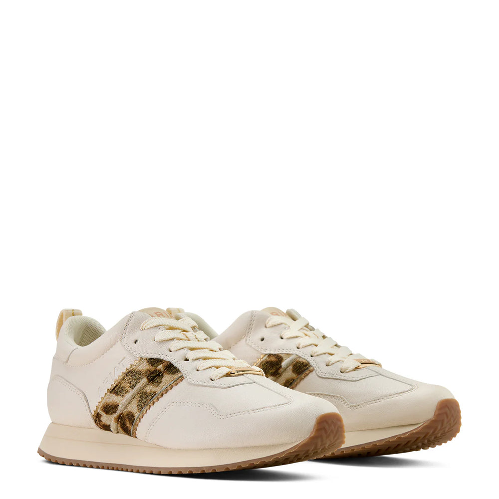 Ariat - Womens Ranch Runner Bright Cream/Gilded Leopard Hair On