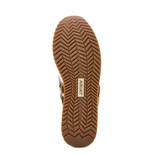 Ariat - Women's Ranch Runner Bright Cream/Gilded Leopard Hair On