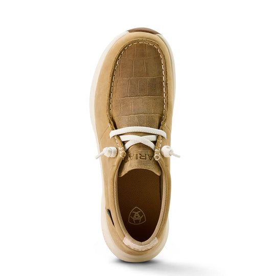 Ariat - Women's Buckeye H20 Light Tan/Naturally Distressed Croc Print