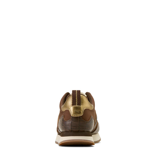 Ariat - Women's Ranch Runner Aged Tan/Luxe Espresso Croc Print