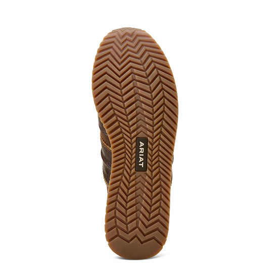 Ariat - Women's Ranch Runner Aged Tan/Luxe Espresso Croc Print