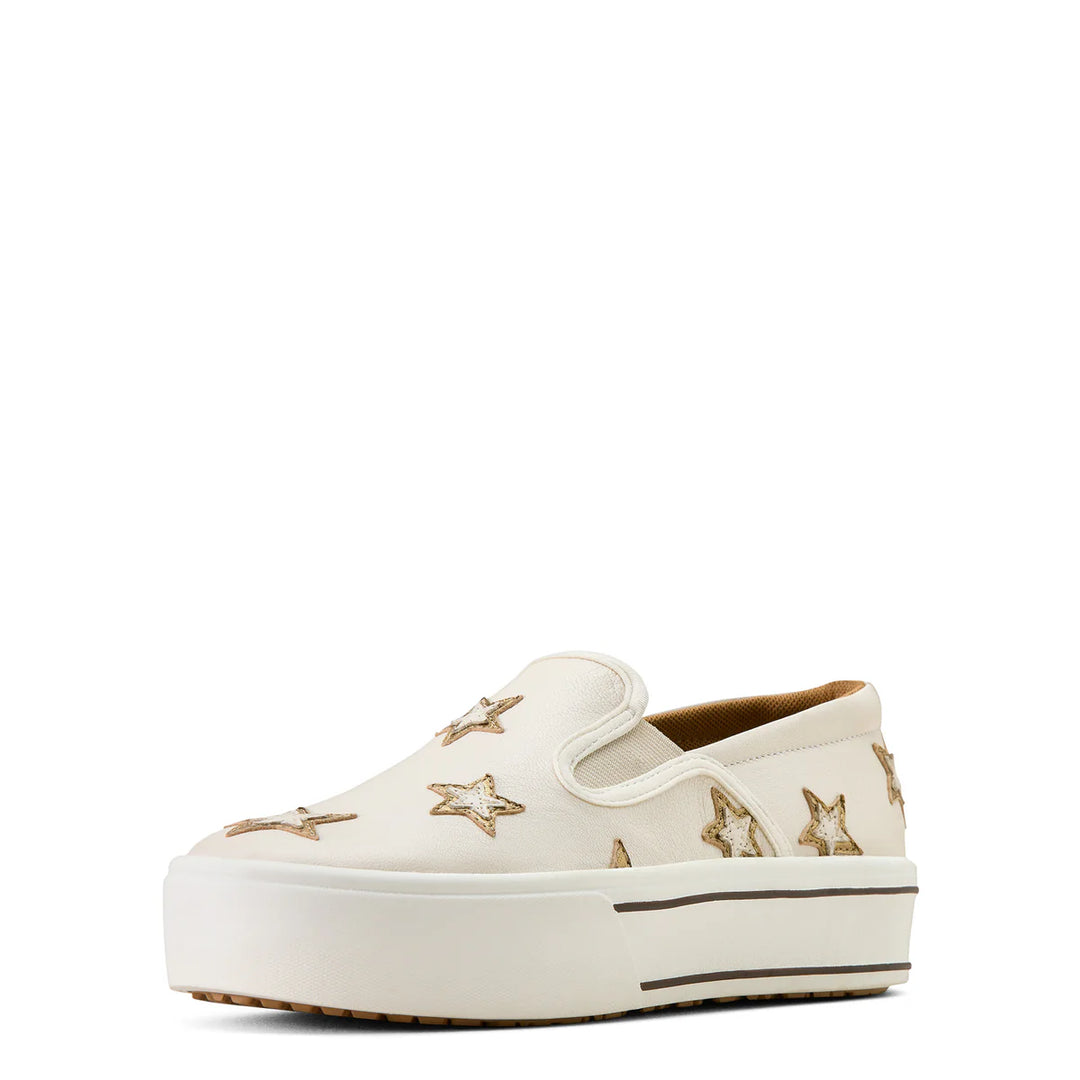 Ariat - Women's Skylar Star Slip On Ivory Pearl