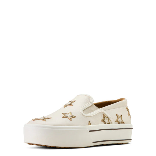 Ariat - Women's Skylar Star Slip On Ivory Pearl