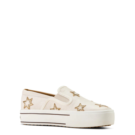 Ariat - Women's Skylar Star Slip On Ivory Pearl