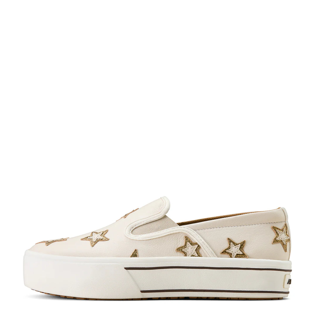 Ariat - Women's Skylar Star Slip On Ivory Pearl