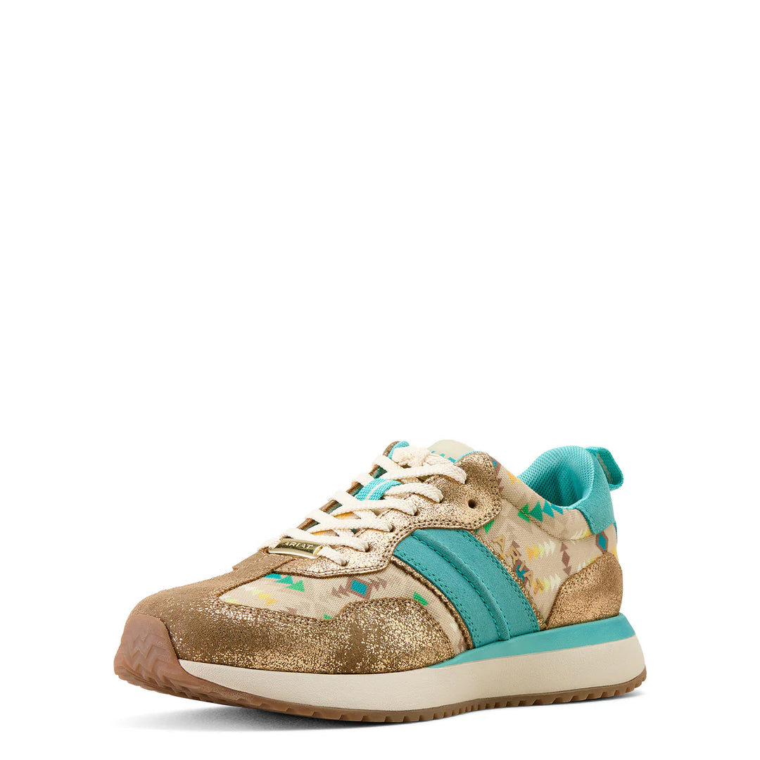 Ariat - Women's Ranch Runner Turquoise Blanket/Metallic Bronze