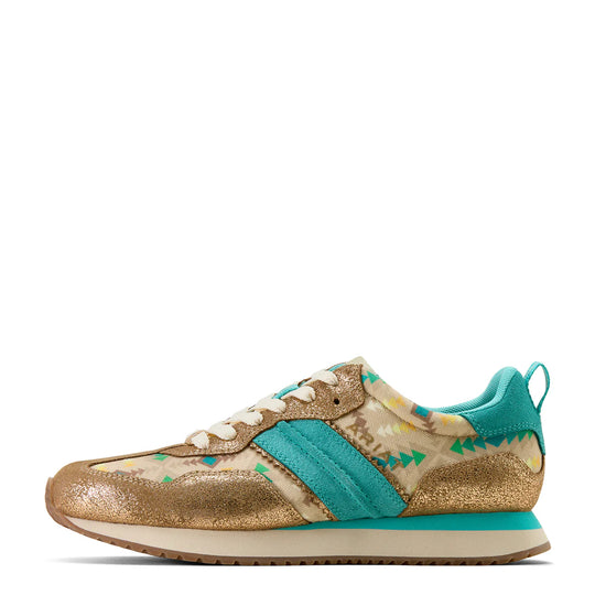 Ariat - Women's Ranch Runner Turquoise Blanket/Metallic Bronze