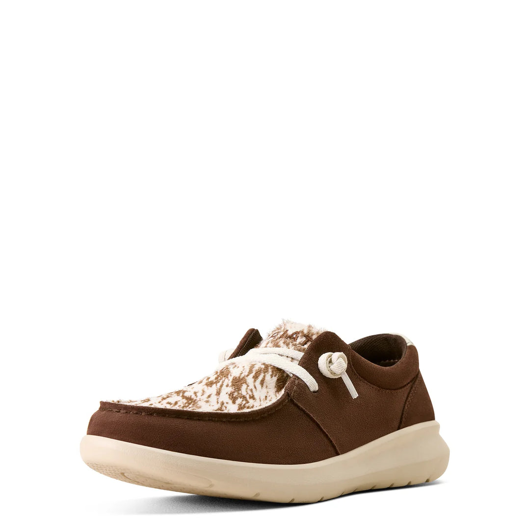 Ariat - Womens Hilo Coffee Bean Suede/Speckled Cow Print