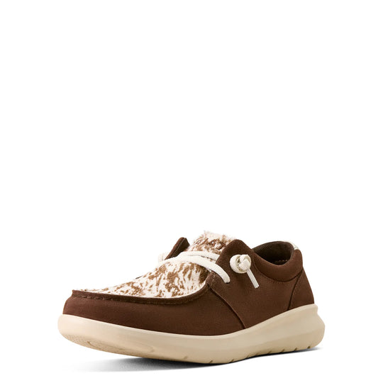 Ariat - Womens Hilo Coffee Bean Suede/Speckled Cow Print