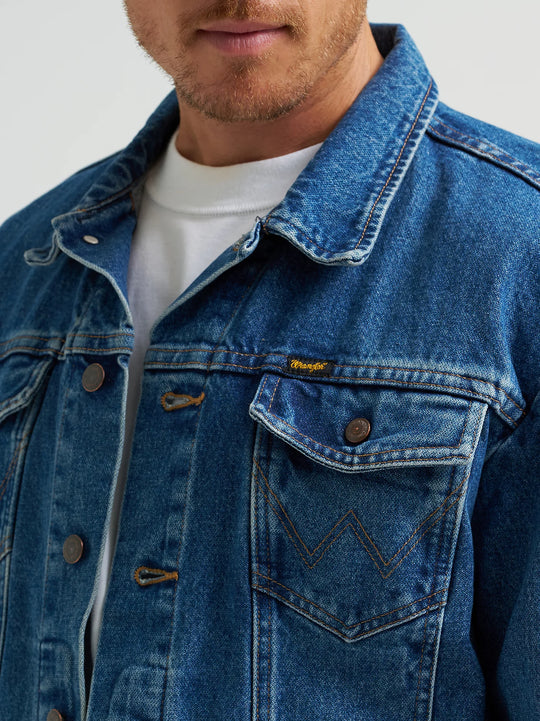 Wrangler - Mens Denim Jacket Stonewash