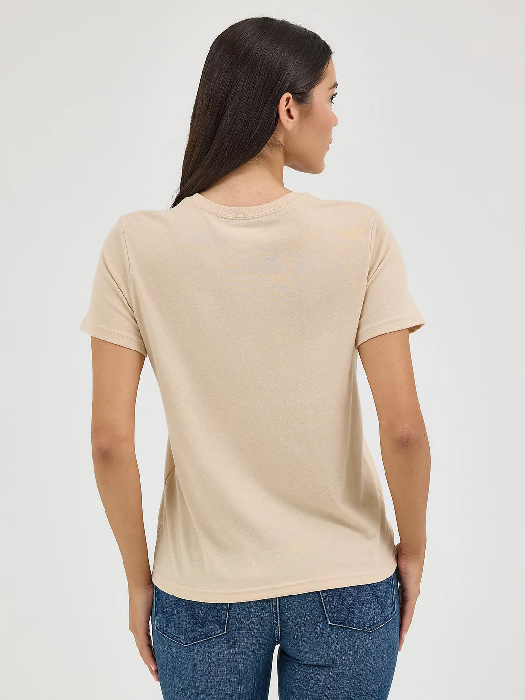 Wrangler - Womens Cream Bucker Tee