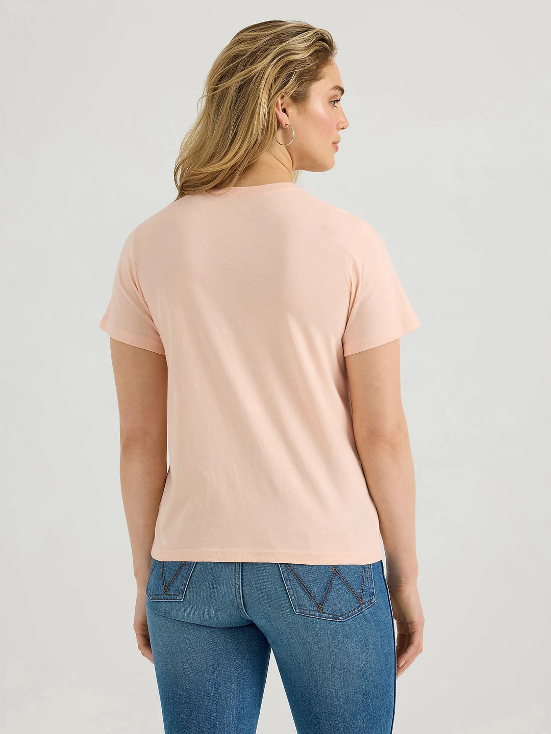 Wrangler - Womens Peach Longhorn Tee