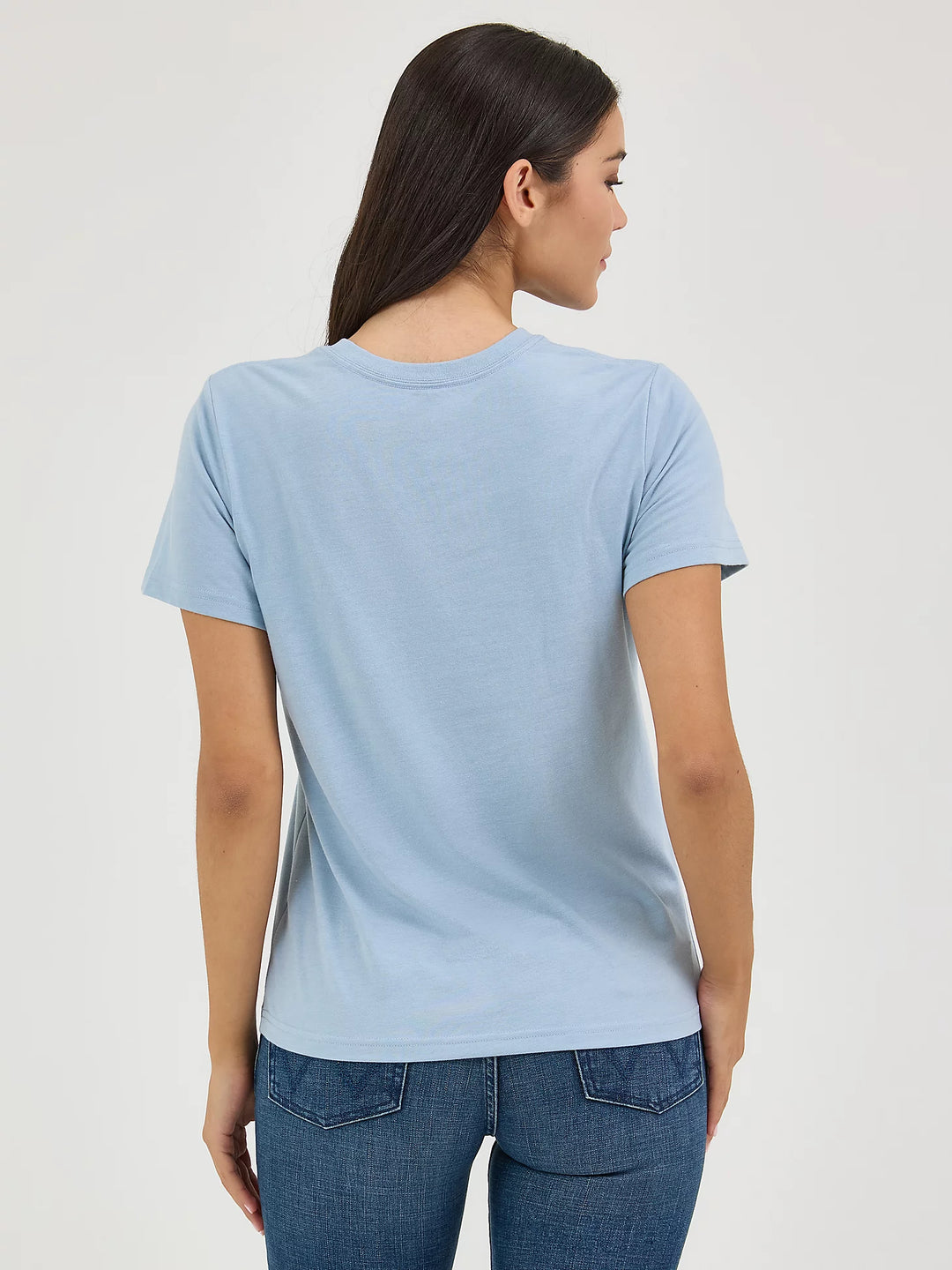 Wrangler - Womens Blue Kabel Logo Tee