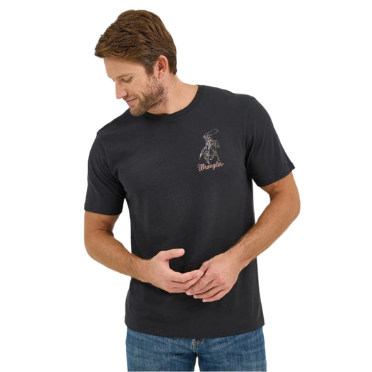 Wrangler - Mens Black Line Cowboy Tee