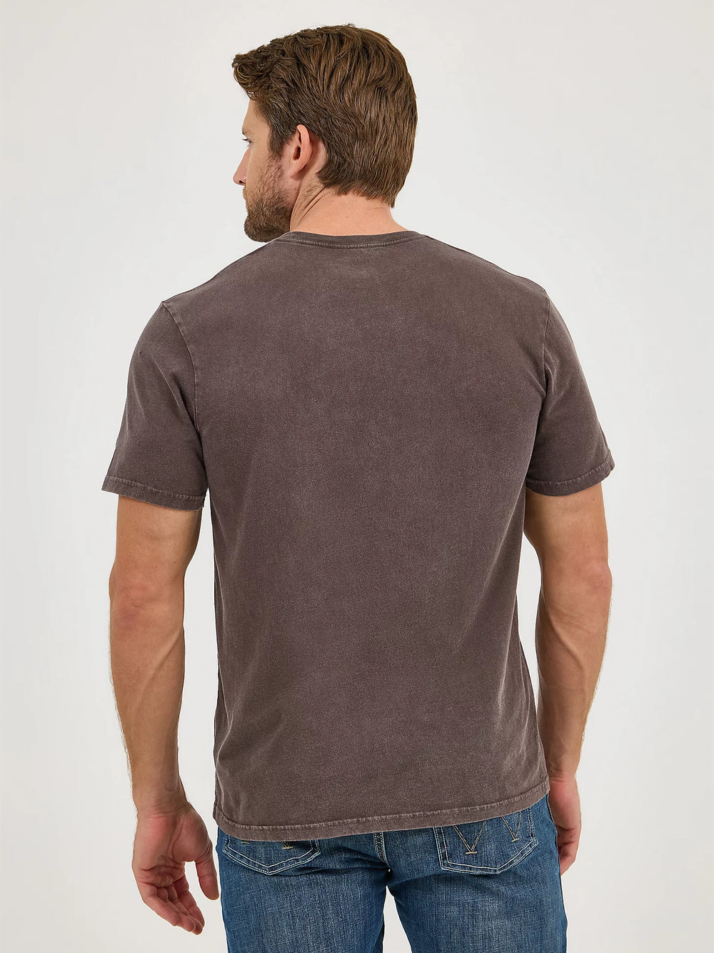 Wrangler - Mens Brown Bucker Tee