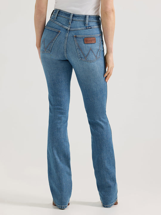 Wrangler - Womens Josephine Mid Wash High Rise Bailey Jean