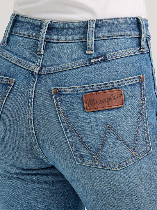 Wrangler - Womens Josephine Mid Wash High Rise Bailey Jean