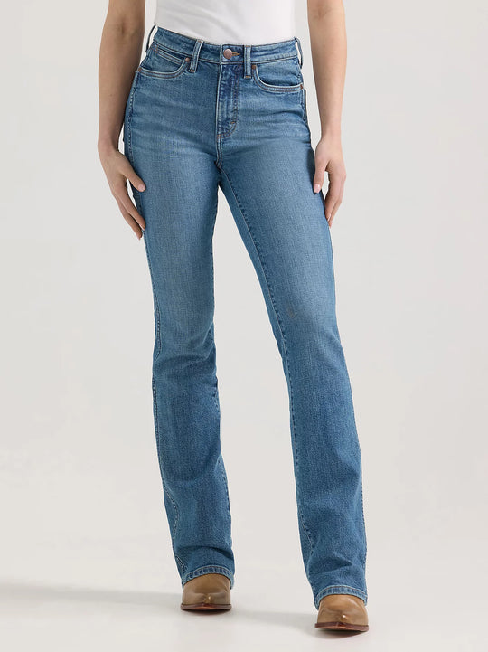 Wrangler - Womens Josephine Mid Wash High Rise Bailey Jean