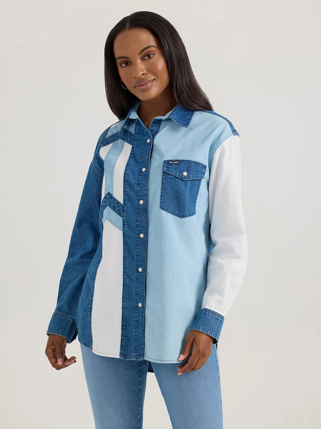 Wrangler - Womens Terri Denim Arena Shirt